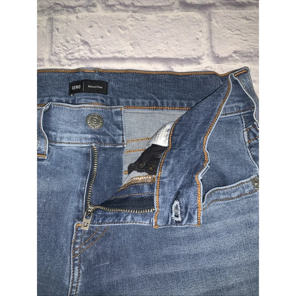 True Religion Geno Jeans Mens 30x30 Relaxed Slim Stretch Blue Denim